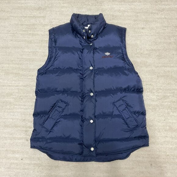 Vintage DKNY Men’s Goose Down and Feather Puffer Vest Navy Size Small - Picture 1 of 6